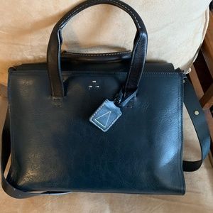 Kelsi Dagger Brooklyn Navy Leather Handbag